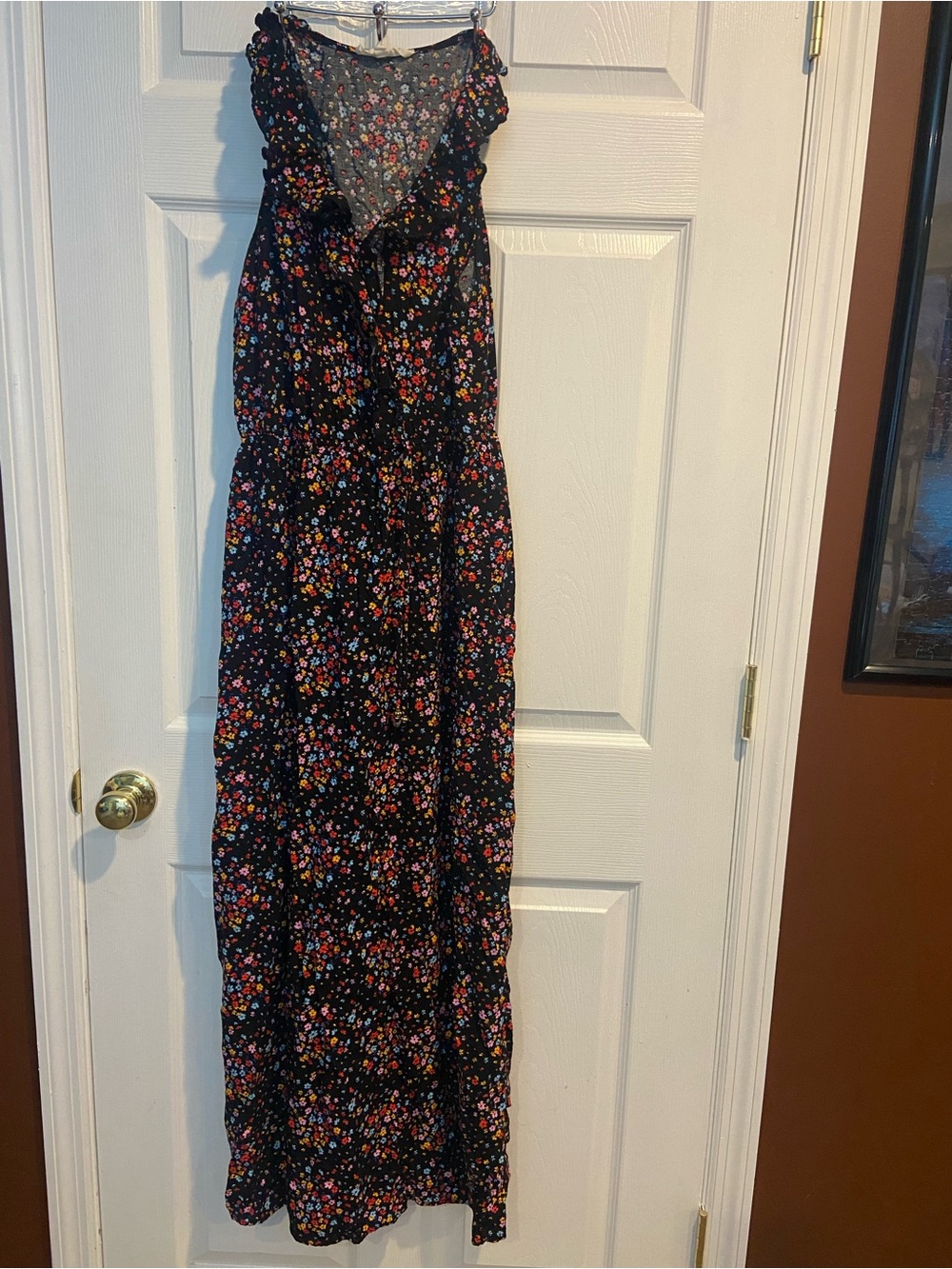 Kingston Grey Floral Dress in Black with Multicolor Blossoms